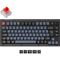 Keychron V1 Knob Version, Frosted Black, PBT, LEDs RGB,