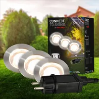 Briloner Connect to Shine 3er Set LED Bodeneinbaustrahler, Basisset