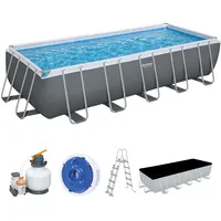 BESTWAY Power Steel Frame Pool Komplett Set 640 x