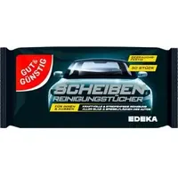 Gut&Günstig feuchte Reinigungstücher Scheiben 1-lagig weiß, 30 Tücher