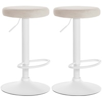 CLP 2er Set Barhocker Ponte Samt I Drehbarer Thekenhocker