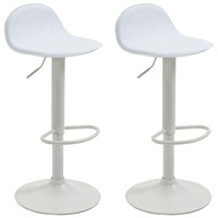 CLP 2er Set Barhocker Lana V2 Kunstleder weiß/weiß