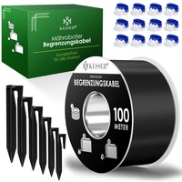 Kesser KESSER® Begrenzungskabel + Erdspieße + Kabelverbinder für Mähroboter