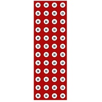 AnyBook Sticker-Set Stickerset Rot für Pro 480 St.