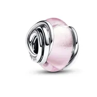Pandora Charm Eingekreistes Pinkfarbenes Muranoglas