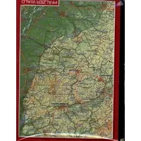 Georelief Reliefpostkarte Pfälzer Wald: Tiefgezogene Reliefpostkarte