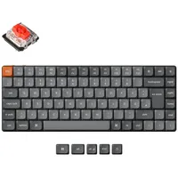 Keychron K3 Max QMK/VIA Mechanische Tastatur, Orange, Grau
