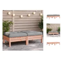 VidaXL Gartenhocker mit Kissen 2 Stk. Massivholz Douglasie