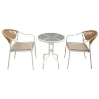 Happy Home Bistro Set 3-tlg. Beige