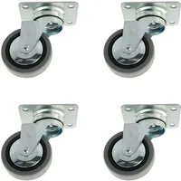 MS Beschläge Lenkrollen 4er Set ø 60 mm mit