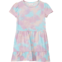 S.Oliver - Kleid mit All-over-Print, Kinder, creme|weiß, 98