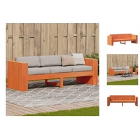 VidaXL Gartensofa 3-Sitzer Wachsbraun 189x60x62 cm Massivholz Kiefer