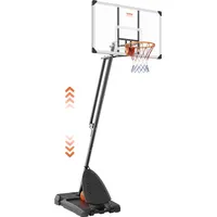 Vevor Basketballkorb Outdoor Basketballkorb mit Ständer 232–305 cm Höhenverstellbar,