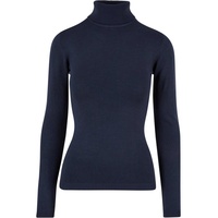 URBAN CLASSICS Knitted Rollkragenpullover - Navy - M