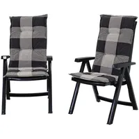 SHAF Milano 2er Pack Klappstuhl | Anthrazit | Mit