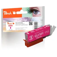 Peach Patrone Canon CLI-531, 6121B002 magenta kompatibel