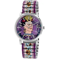 Raptor Damenarmbanduhr Frida Kahlo Edition mit Zugband (Mehrfarbig Flieder)