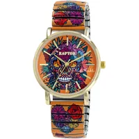 Raptor Damenarmbanduhr Frida Kahlo Edition mit Zugband (Mehrfarbig -