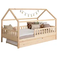 TICAA TiCAA Kinderbett Hausbett Kay 90x200 cm, 100x200 cm,