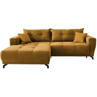 MID.YOU Wohnlandschaft Restato Goldfarben Cord