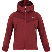 Salewa Kinder Agner Melange Hoodie Jacke (Größe 116, rot)