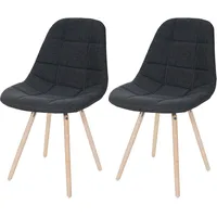 Mendler 2er-Set Esszimmerstuhl HWC-A60 II, Stuhl Küchenstuhl, Retro 50er