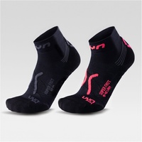 Uyn Run Super Fast Socks 2PRS Pack black/anthra-black/coral 41/42