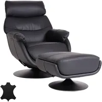 Mendler Relaxsessel mit Hocker HWC-K99, Fernsehsessel Sessel, Wippfunktion drehbar,