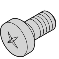 Schroff NTS LIKO.SCHR. M2.5X10 100S Accessories - Subracks and