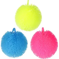 Toi-Toys International Toi-Toys Pufferz Squeeze Pufferball Neon, 8cm