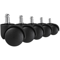 KADIMA DESIGN Teppichbodenrollen: 5er Set, strapazierfähiger Kunststoff, für 11mm