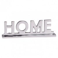 KADIMA DESIGN Elegante handgefertigte Aluminium Deko-Skulptur, 22x7 cm, modernes