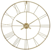 Atmosphera Créateur d'intérieur Atmosphera - Wanduhr 3D-Optik, Metall, Gold