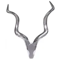 KADIMA DESIGN Hirschgeweih Aluminium Silber 80x110 cm