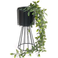 DanDiBo Ambiente DanDiBo Blumenhocker Metall Schwarz 32 cm Blumenständer