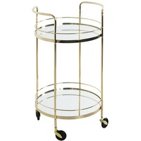 Haku-Möbel HAKU Möbel Servierwagen gold 48,0 x 48,0 x