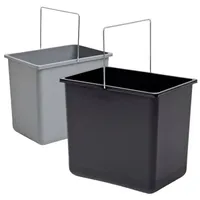 Kuekom Hailo Inneneimer Paar 18 Liter schwarz grau 316