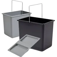 HAILO Inneneimer Paar 18 Liter schwarz grau 316x226x286 mm