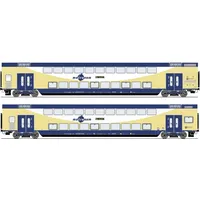 Roco H0 2er-Set Doppelstockwagen metronom