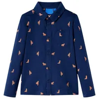 VidaXL Kinderhemd Marineblau 104