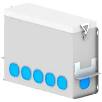 Kermi x-well Verteiler/Sammler 17-fach Unterteil hoch Luftkanal 75/92