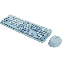 Dilwe Drahtlose Tastatur- und Mauskombination für Windows, Retro Vintage