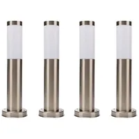 ETC Shop Außen Stehleuchte Sockellampe Wegeleuchte Standlampe Gartenleuchte, Edelstahl