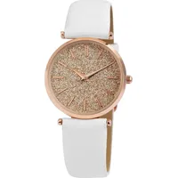 Excellanc Damenuhr mit Band aus Leddrimitat