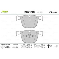 Valeo Bremsbelagsatz, Scheibenbremse