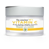 The conscious Vitamin C anti-aging night cream organic raspberry