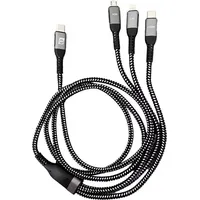 IWH USB-Ladekabel USB-C®, USB-Micro-A Buchse, Apple Lightning Stecker 1.20