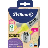 Pelikan Textmarker 490 eco Neonfarben sortiert, 4er-Set (823326)