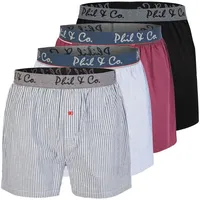 Phil & Co. Boxer Classic Checks (4-St) bunt XXL