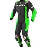 IXON Vortex 3 Lederkombi - Black / Green -